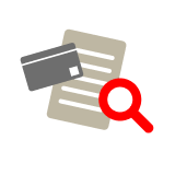 売上票（お客さま控）とカード