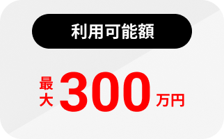 利用可能額 最大 300万円