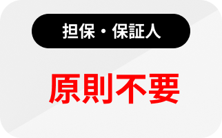 担保・保証人 原則不要